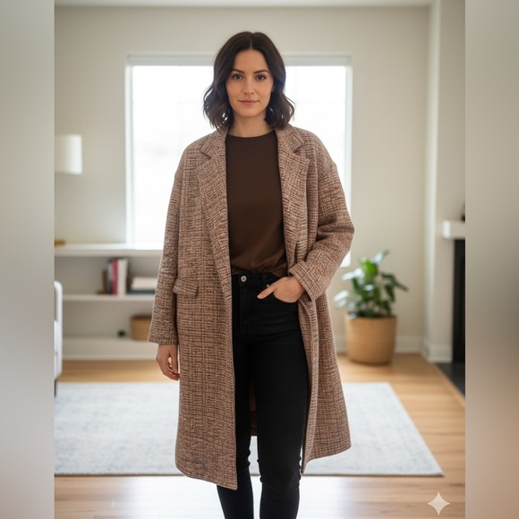 easel Jackets & Blazers - Easel Multicolor Tweed Jacket